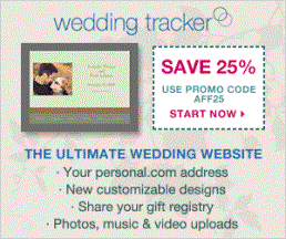 Save 25% off your Wedding Tracker subscription!